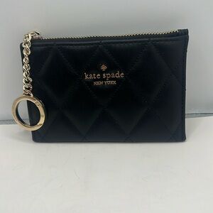 Kate Spade wristlet NWT black and gold hardware